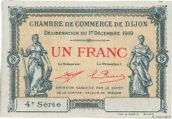 1 Franc Spécimen FRANCE regionalismo y varios Dijon 1919 JP.053.21 SC a FDC