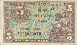 5 Deutsche Mark GERMAN FEDERAL REPUBLIC  1948 P.04a SS