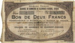 2 Francs FRANCE regionalism and various Clermont-Ferrand, Issoire 1918 JP.048.02 F