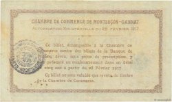 2 Francs FRANCE Regionalismus und verschiedenen Montluçon, Gannat 1917 JP.084.33 VZ