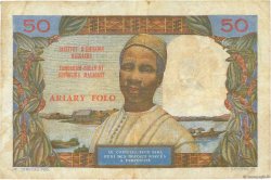 50 Francs - 10 Ariary MADAGASCAR  1962 P.061 MBC