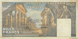 1000 Francs TúNEZ  1950 P.29a BC+
