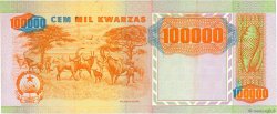 100000 Kwanzas ANGOLA  1991 P.133x XF