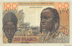 100 Francs WEST AFRIKANISCHE STAATEN  1961 P.101Ab SS