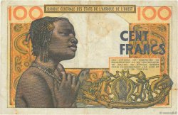 100 Francs ESTADOS DEL OESTE AFRICANO  1961 P.101Ab MBC