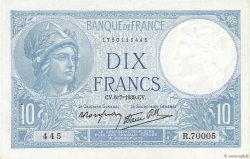 10 Francs MINERVE modifié FRANCE  1939 F.07.04 AU