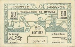 50 Centimes NOUVELLE CALÉDONIE  1943 P.54