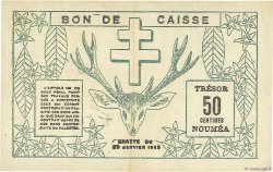 50 Centimes NOUVELLE CALÉDONIE  1943 P.54 XF