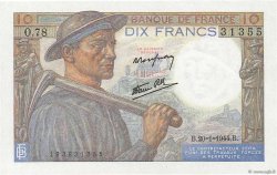 10 Francs MINEUR FRANCE  1944 F.08.11