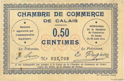 50 Centimes FRANCE régionalisme et divers Calais 1914 JP.036.01 TB