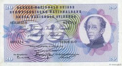 20 Francs SWITZERLAND  1965 P.46l VF