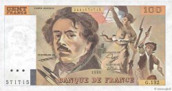 100 Francs DELACROIX modifié FRANCE  1989 F.69.13a UNC-