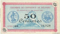 50 Centimes FRANCE regionalism and miscellaneous Belfort 1917 JP.023.26 AU