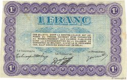1 Franc Épreuve FRANCE regionalism and miscellaneous Belfort 1921 JP.023.61 F