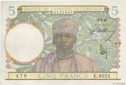 5 Francs AFRIQUE OCCIDENTALE FRANÇAISE (1895-1958)  1941 P.25