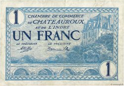 1 Franc FRANCE regionalism and various Chateauroux 1920 JP.046.26 F