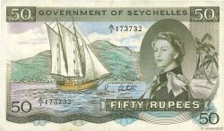50 Rupees SEYCHELLES  1973 P.17e VF