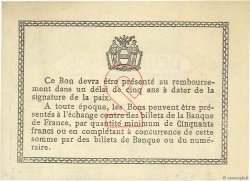 2 Francs Spécimen FRANCE regionalism and various Béthune 1915 JP.026.12 UNC-