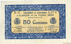 50 Centimes FRANCE regionalism and miscellaneous Alencon et Flers 1915 JP.006.12 AU+