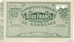 2 Francs Spécimen FRANCE regionalismo e varie Bordeaux 1914 JP.030.10 SPL