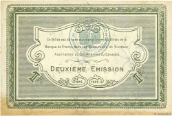 1 Franc Annulé FRANCE regionalism and various Caen et Honfleur 1920 JP.034.15 XF