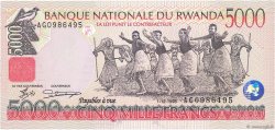 5000 Francs RUANDA  1998 P.28a