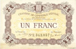 1 Franc FRANCE regionalism and various Épinal 1921 JP.056.14 AU