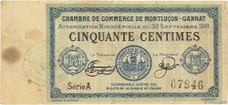 50 Centimes FRANCE regionalism and various Montluçon, Gannat 1914 JP.084.01
