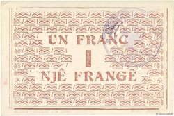 1 Franc ALBANIA  1917 PS.146a XF+