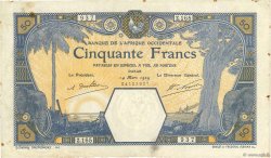 50 Francs DAKAR FRENCH WEST AFRICA Dakar 1929 P.09Bc S