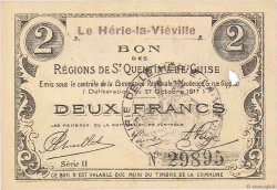 2 Francs FRANCE Regionalismus und verschiedenen  1917 JP.02-1172SQG SS