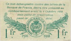 50 Centimes Annulé FRANCE regionalism and various Blois 1916 JP.028.06 AU