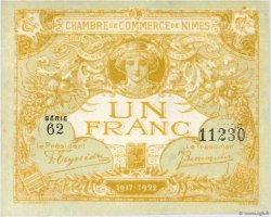 1 Franc FRANCE regionalism and miscellaneous Nîmes 1917 JP.092.18 UNC