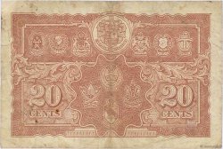 20 Cents MALAYA  1941 P.09a BC