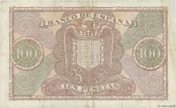 100 Pesetas SPAGNA  1940 P.118a MB