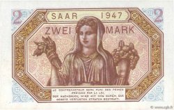 2 Mark SARRE FRANCE  1947 VF.45.01 pr.NEUF