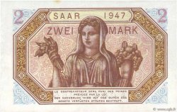 2 Mark SARRE FRANCE  1947 VF.45.01 pr.NEUF