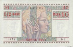 10 Mark SARRE FRANCE  1947 VF.47.01 pr.NEUF