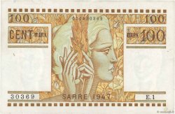 100 Mark SARRE Petit numéro FRANCE  1947 VF.49.01 SUP