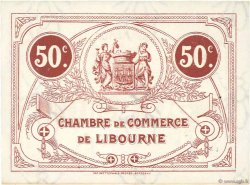50 Centimes FRANCE regionalismo y varios Libourne 1917 JP.072.18 MBC a EBC