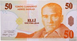 50 Lira TÜRKEI  2005 P.220 ST