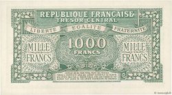 1000 Francs MARIANNE THOMAS DE LA RUE Faux FRANCIA  1945 VF.13.01x SC+