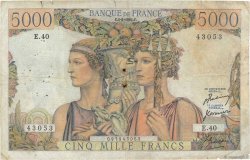 5000 Francs TERRE ET MER FRANCIA  1951 F.48.03 MB
