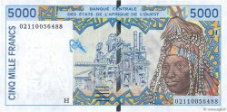 5000 Francs WEST AFRIKANISCHE STAATEN  2002 P.613Hk