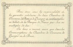 50 Centimes FRANCE regionalism and various Quimper et Brest 1915 JP.104.01 UNC