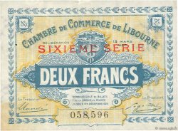 2 Francs FRANCE Regionalismus und verschiedenen Libourne 1920 JP.072.31 SS