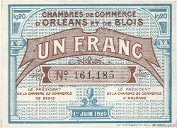 1 Franc FRANCE régionalisme et divers Orléans et Blois 1920 JP.096.03