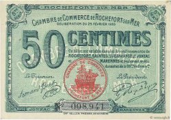 50 Centimes FRANCE Regionalismus und verschiedenen Rochefort-Sur-Mer 1920 JP.107.17 ST