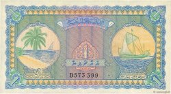 1 Rupee MALDIVES  1960 P.02b