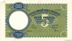5 Franga ALBANIE  1939 P.06a